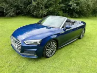 Used Audi A5 Cabriolet S-Line 190 HP (139 kW) 2017 Blue Cabriolet