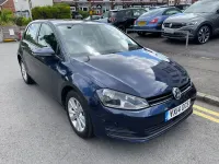 Used VW Golf VII SE 110 HP (80 kW) 2014 Blue Hatchback