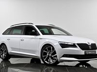 Used Skoda Superb SportLine 150 HP (110 kW) 2018 White Estate