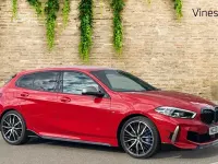 Used BMW M135 Shadowline 302 HP (222 kW) 2023 Red Hatchback