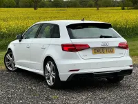 Used Audi A3 Sportback S-Line 150 HP (110 kW) 2017 White Hatchback