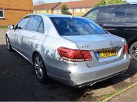 used Mercedes E220 E-Class 2013 (63) MERCEDES BENZCDI SE SALOON DIESEL AUTO SILVER