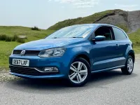 Used VW Polo Edition 75 HP (55 kW) 2017 Blue Hatchback