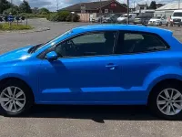 Used VW Polo SE 60 HP (44 kW) 2016 Blue Hatchback