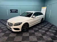 Used Mercedes C220 AMG line 170 HP (125 kW) 2015 White Estate