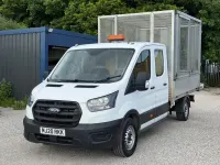 Used Ford Transit 130 HP (95 kW) 2020 White Cabriolet