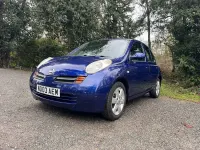 Used Nissan Micra 88 HP (64 kW) 2003 Blue Hatchback