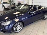 Used Mercedes E220 AMG line 175 HP (128 kW) 2014 Blue Cabriolet