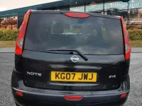 Used Nissan Note 110 HP (80 kW) 2007 Black Hatchback