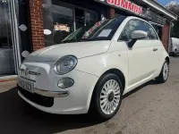 Used Fiat 500 Lounge 69 HP (50 kW) 2012 White Hatchback
