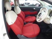 used Fiat 500 1.2 POP 3DR WHITE WITH HALF LEATHER INTERIOR GOOD SERVICE HISTORY £35 TAX