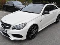 Used Mercedes E400 AMG line 2015 White Coupe