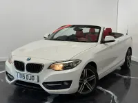 Used BMW 218 Sport Line 2015 White Cabriolet