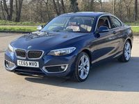 Used BMW 218 Luxury Line 136 HP (100 kW) 2015 Blue Coupe