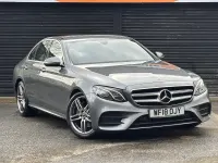 Begagnad Mercedes E220 AMG line 194 HK (142 kW) 2018 Grå Sedan