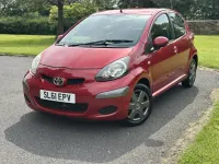 Used Toyota Aygo 68 HP (50 kW) 2011 Red Hatchback