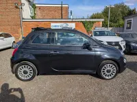 Used Fiat 500C Lounge 69 HP (50 kW) 2018 Black Cabriolet