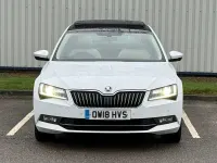 Used Skoda Superb SE L Executive 150 HP (110 kW) 2018 White Hatchback