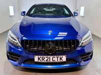Used Mercedes C220 AMG line 194 HP (142 kW) 2021 Blue Coupe
