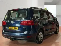 Used VW Sharan SE 140 HP (102 kW) 2015 Blue MPV
