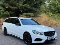 Used Mercedes E300 AMG 2014 White Estate