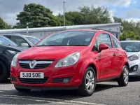 Used Vauxhall Corsa 73 HP (53 kW) 2010 Red Hatchback