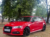 Used Audi A3 S-Line 184 HP (135 kW) 2014 Red Hatchback