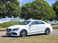 Used Mercedes CLA200 AMG line 156 HP (114 kW) 2018 White Coupe