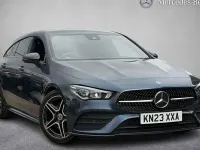Used Mercedes CLA200 AMG line 163 HP (119 kW) 2023 Blue Coupe