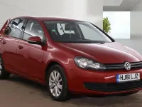 Used VW Golf VI Match 105 HP (77 kW) 2011 Red Hatchback