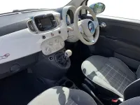 Used Fiat 500 Lounge 105 HP (77 kW) 2016 White Cabriolet