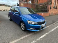 Used Skoda Fabia SE 110 HP (80 kW) 2015 Blue Hatchback