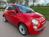 Used Fiat 500 Lounge 69 HP (50 kW) 2009 Red Cabriolet