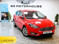 Used Ford Focus Titanium 125 HP (91 kW) 2015 Red Hatchback