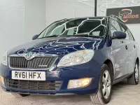 Used Skoda Fabia GreenLine 75 HP (55 kW) 2011 Blue Estate