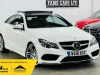 Used Mercedes E220 AMG line 2016 White Coupe