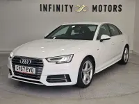 Used Audi A4 S-Line 150 HP (110 kW) 2017 White Sedan