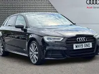 Used Audi A3 Sportback Black Edition 116 HP (85 kW) 2019 Black Hatchback