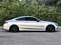Used Mercedes C220 AMG line 170 HP (125 kW) 2017 Silver Coupe