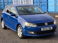 Used VW Polo Match 75 HP (55 kW) 2013 Blue Hatchback
