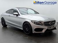 Used Mercedes C250 AMG line 204 HP (150 kW) 2018 Silver Coupe