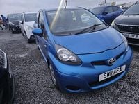 Used Toyota Aygo 68 HP (50 kW) 2011 Blue Hatchback