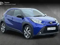 Used Toyota Aygo X 71 HP (52 kW) 2023 Juniper blue with black SUV