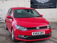Used VW Polo SEL 90 HP (66 kW) 2015 Red Hatchback