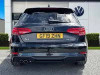 Begagnad Audi A3 Sportback Black Edition 150 HK (110 kW) 2019 Svart Halvkombi