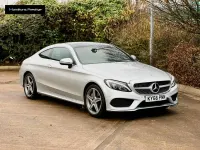 Used Mercedes C250 AMG Line Premium Plus 201 HP (147 kW) 2016 Silver Coupe