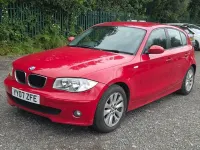 Used BMW 118 122 HP (89 kW) 2007 Red Hatchback