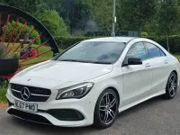 Used Mercedes CLA180 AMG line 122 HP (89 kW) 2017 White Coupe