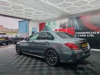 Used Mercedes C220 AMG line 170 HP (125 kW) 2018 Grey Sedan