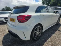 Used Mercedes A160 AMG line 102 HP (75 kW) 2016 White Hatchback